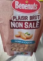 Mängden socker i Bénénuts Plaisir Brut Noix de cajou +10% offert