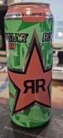 Mängden socker i Rockstar Energy Drink goût pastèque kiwi