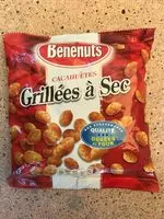 Mängden socker i Cacahuètes Grillées à Sec