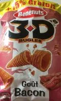 Mängden socker i 3D bugles goût bacon