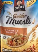 Mängden socker i Golden Muesli Pommes & Amandes
