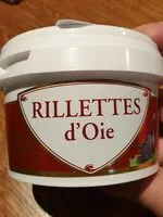Mängden socker i Rillettes d'oie THIOL
