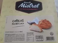 Mängden socker i Coricos, rocher coco