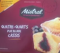 Mängden socker i Quatre-quarts Cassis