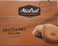 Mängden socker i Galette Fines Pur Beurre