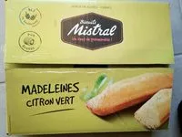 Mängden socker i Madeleines citron vert biscuits Mistral