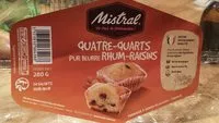 Mängden socker i QUATRE QUARTS RHUM RAISINS 280 gr