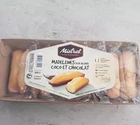 Mängden socker i Madeleines pur beurre Coco et Chocolat