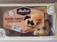 Mängden socker i Quatre quart cacao pur beurre mistral