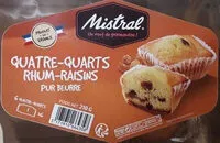 Mängden socker i Quatre-quarts rhum-raisins