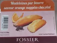 Mängden socker i Madeleine pur beurre saveur orange nappeées chocolat