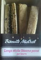 Mängden socker i Longs sticks sésame pavot pur beurre