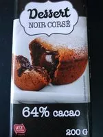 Mängden socker i Chocolat dessert noir corsé