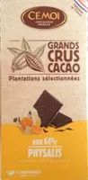Mängden socker i Chocolat noir physalis