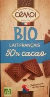 Mängden socker i Bio lait français 50% cacao