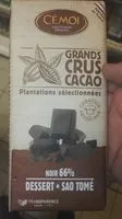 Mängden socker i Grand crus cacao