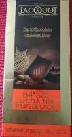 Mängden socker i Chocolat noir 64% éclats de cacao