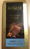 Mängden socker i Chocolat lait eclats de caramel