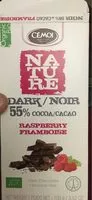 Mängden socker i Noir 55% framboise