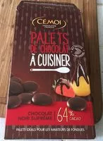 Mängden socker i Palets Chocolat Noir 64%