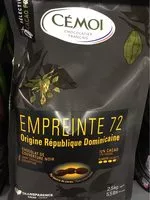 Mängden socker i Chocolat 2kg5 empreinte 72