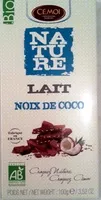 Mängden socker i Nature Lait Noix de coco bio