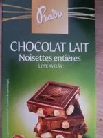 Mängden socker i Tablette De Chocolat Noisettes