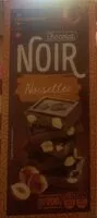 Mängden socker i Chocolat noir noisettes