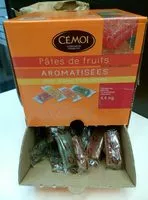 Mängden socker i Pâtes de Fruits Aromatisées Citron, Orange, Fraise, Pomme