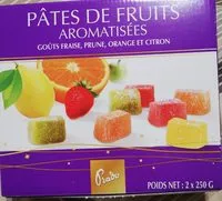 Mängden socker i Pâtes de fruit