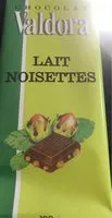 Mängden socker i Chocolat lait noisettes