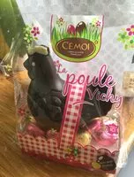 Mängden socker i La Poule Vichy chocolat noir avec œufs pralinés