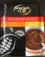Mängden socker i Chocolat en poudre 32% de cacao