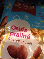 Mängden socker i Oeufs pralinés chocolat au lait
