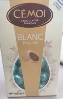 Mängden socker i Bonbons œuf blanc praliné