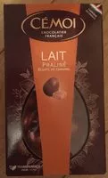 Mängden socker i Bonbons œuf praliné caramel Cémoi