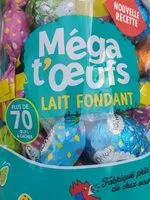 Mängden socker i Méga t'oeuf lait fondant