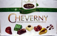Mängden socker i Cheverny Assortiment de chocolats au lait Noirs et Blancs
