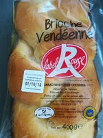 Mängden socker i Brioche Vendéenne Label Rouge, La Pièce De,