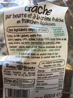 Mängden socker i Gache pure beurre a la creme epaisse homas brioche