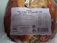 Mängden socker i Gâche aux Éclats de Chocolat Noir