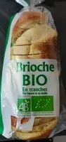 Mängden socker i Brioche bio en tranche pur beurre et au levain