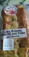Mängden socker i Cake brioché tranché aux fruits