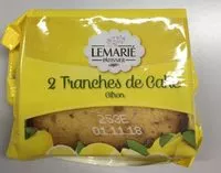 Mängden socker i 2 Tranches de Cake Citron