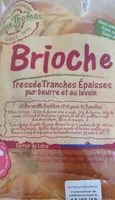 Mängden socker i Brioche tressée tranches épaisses pur beurre et au levain