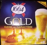 Mängden socker i 1664 12x25cl gold 6.1 degre alcool