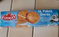 Mängden socker i Biscuit st Georges à la noix de coco