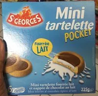 Mängden socker i Mini Tartelette Pocket Fourrée Lait