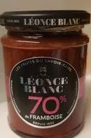 Mängden socker i Confiture de framboise allégée en sucre