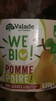 Mängden socker i Purée Pomme Poire BIO Sans Sucres Ajoutés